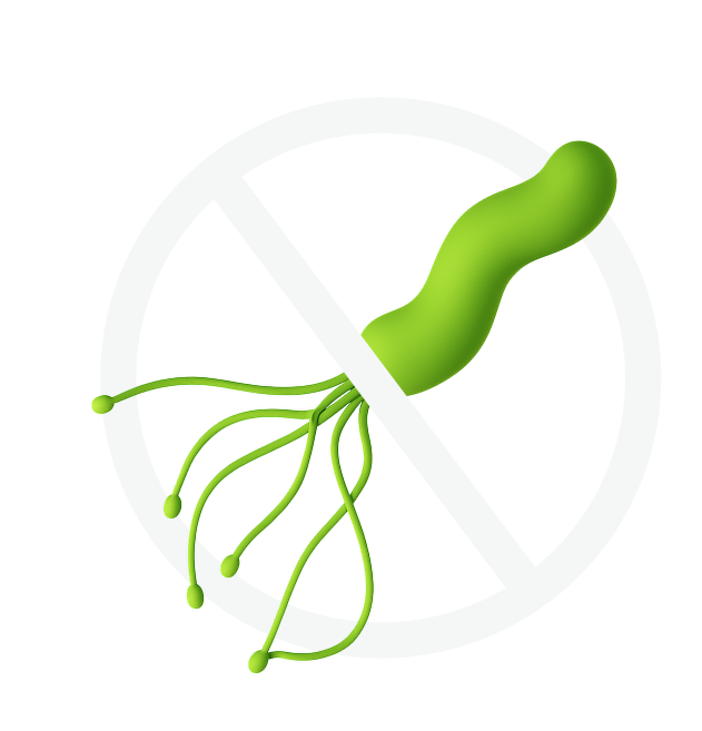 Заблокированный хеликобактер пилори